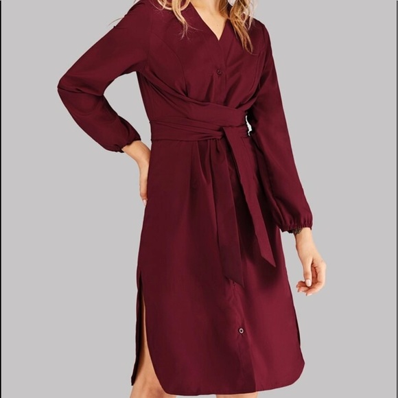 Dresses & Skirts - Single-breasted belted dress-size 6
